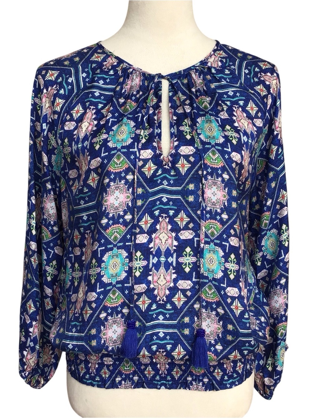 Anthropologie Ecru Weaver Silk Blend Top